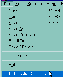 File menu